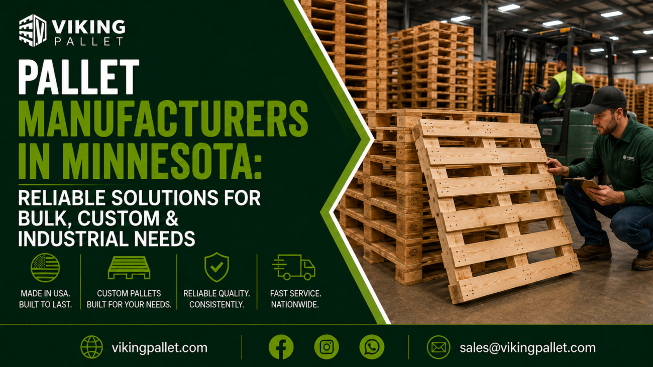 Pallet Manufacturers in Minnesota Reliable Solutions for Bulk, Custom & Industrial Needs